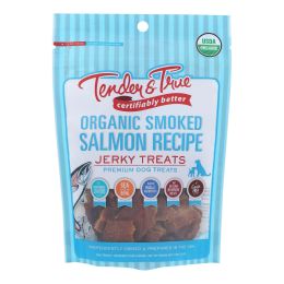 Tender & True - Dog Treats Salmon Jrky - Case of 10-4 OZ