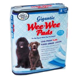 Four Paws Wee-Wee Gigantic Dog Training Pads 8-Count Gigantic 27.5" x 44"