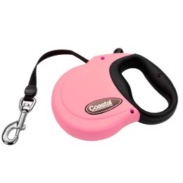 Coastal Retractable Dog Leash Pink 16 ft Medium