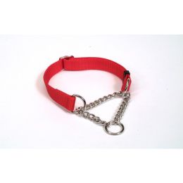 Check-Choke Adjustable Check Training Dog Collar Red 5-8 in x 10-14 in