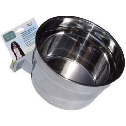 Lixit Stainless Steel Dog Crock Silver 40 Ounces