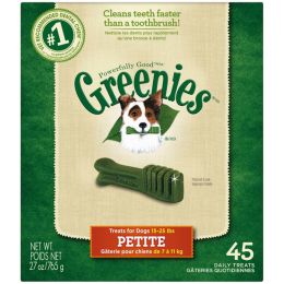 Greenies Original Dog Dental Treat 27 oz 45 Count Petite