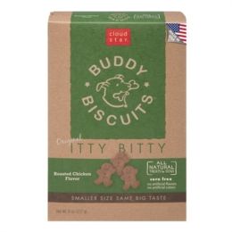 Cloud Star Original Itty Bitty Buddy Biscuits With Roasted Chicken Dog Treats; 8-Oz. Box