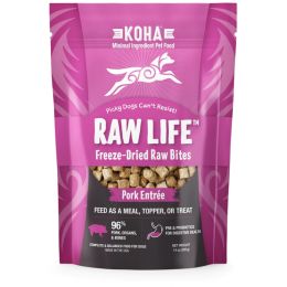 Koha Dog Grain Free Raw Freeze Dried Bites Pork 14Oz