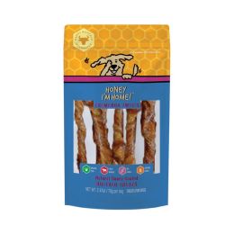 Honey IM Home Dog Natural Honey Coated Buffalo Treats Tremenda Twists 2.47Oz